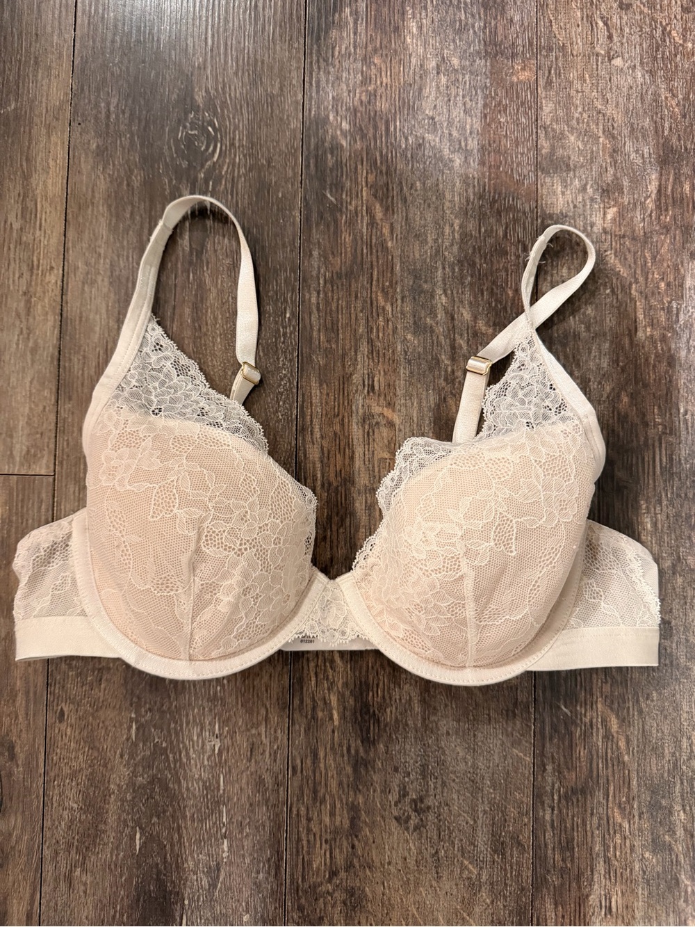 Soma Nude Lace Underwire Bra with Sheer Trim